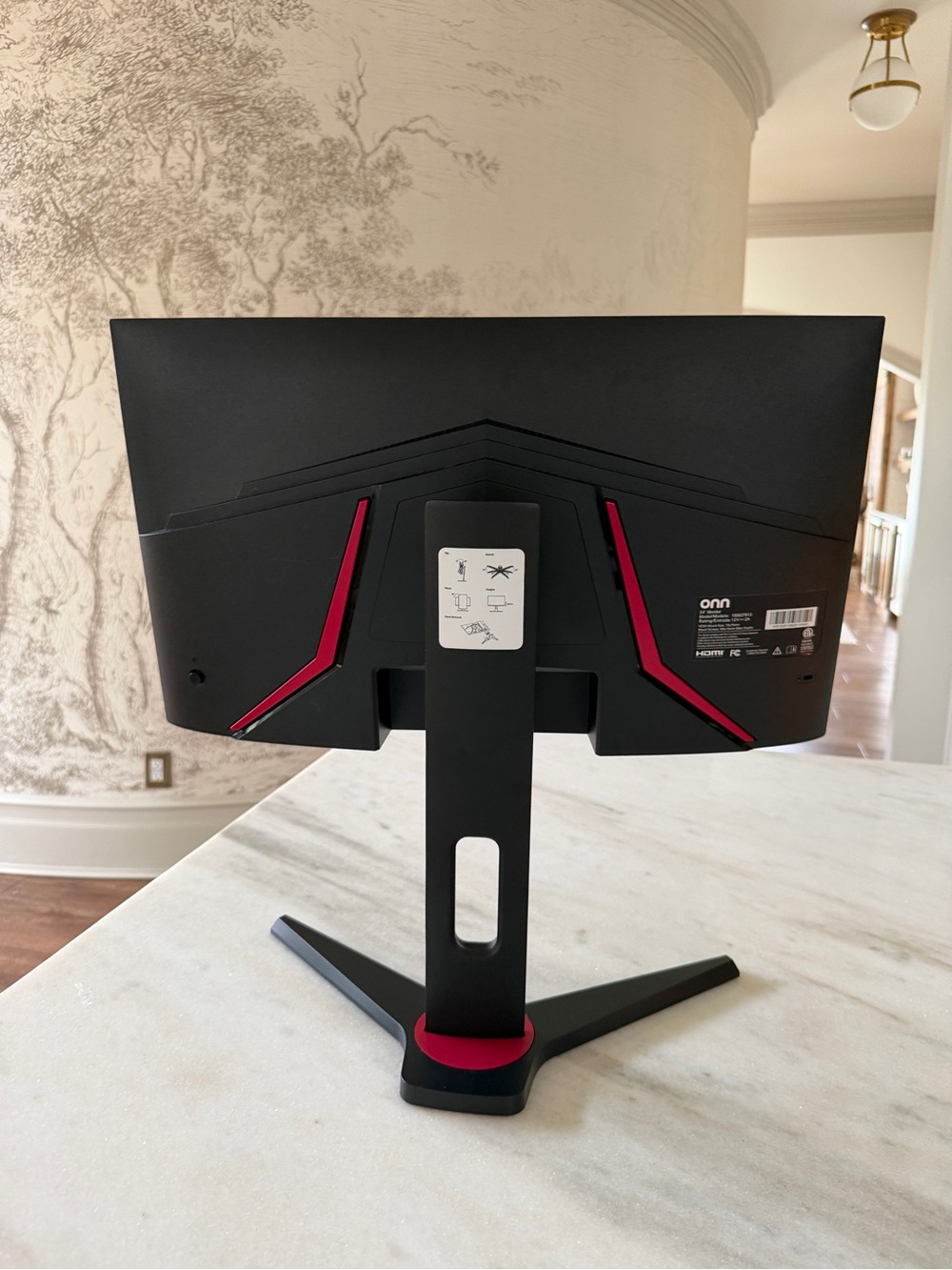 900 Series Gaming Monitor - Black with Red Accent - Picture 3 of 3